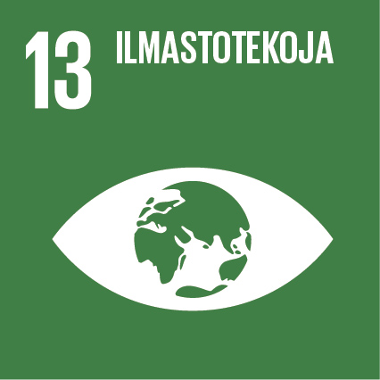 Vihreä tausta kestävän kehityksen tavoite 13 ilmastotekoja